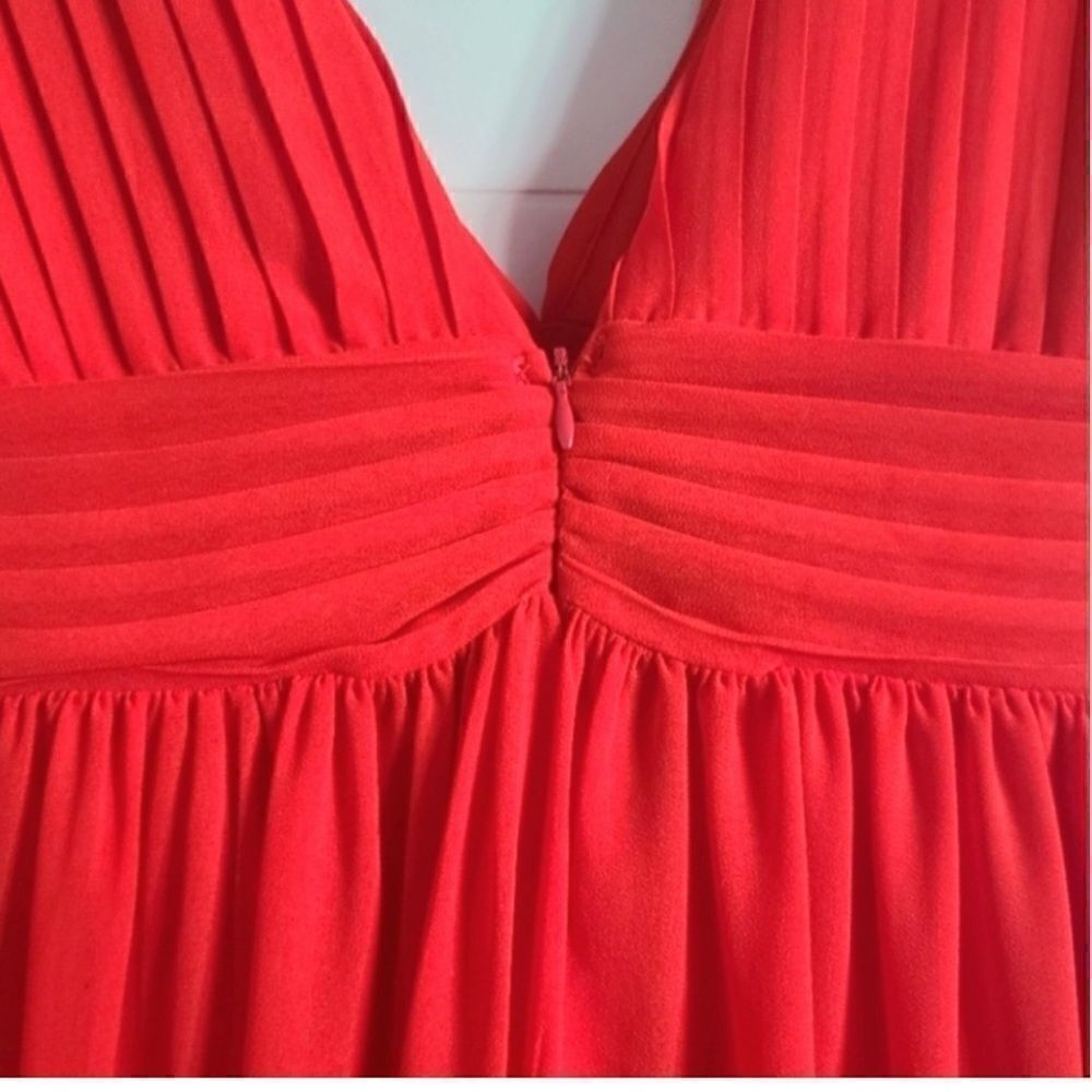 Love X Design Athen Plunging V-Neck Maxi Dress, Red, NWT - Picture 8 of 13
